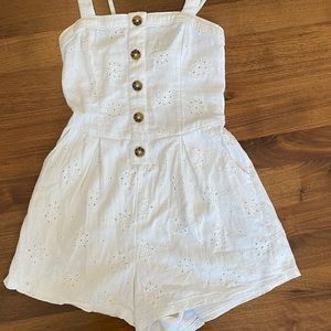 White Hollister Romper